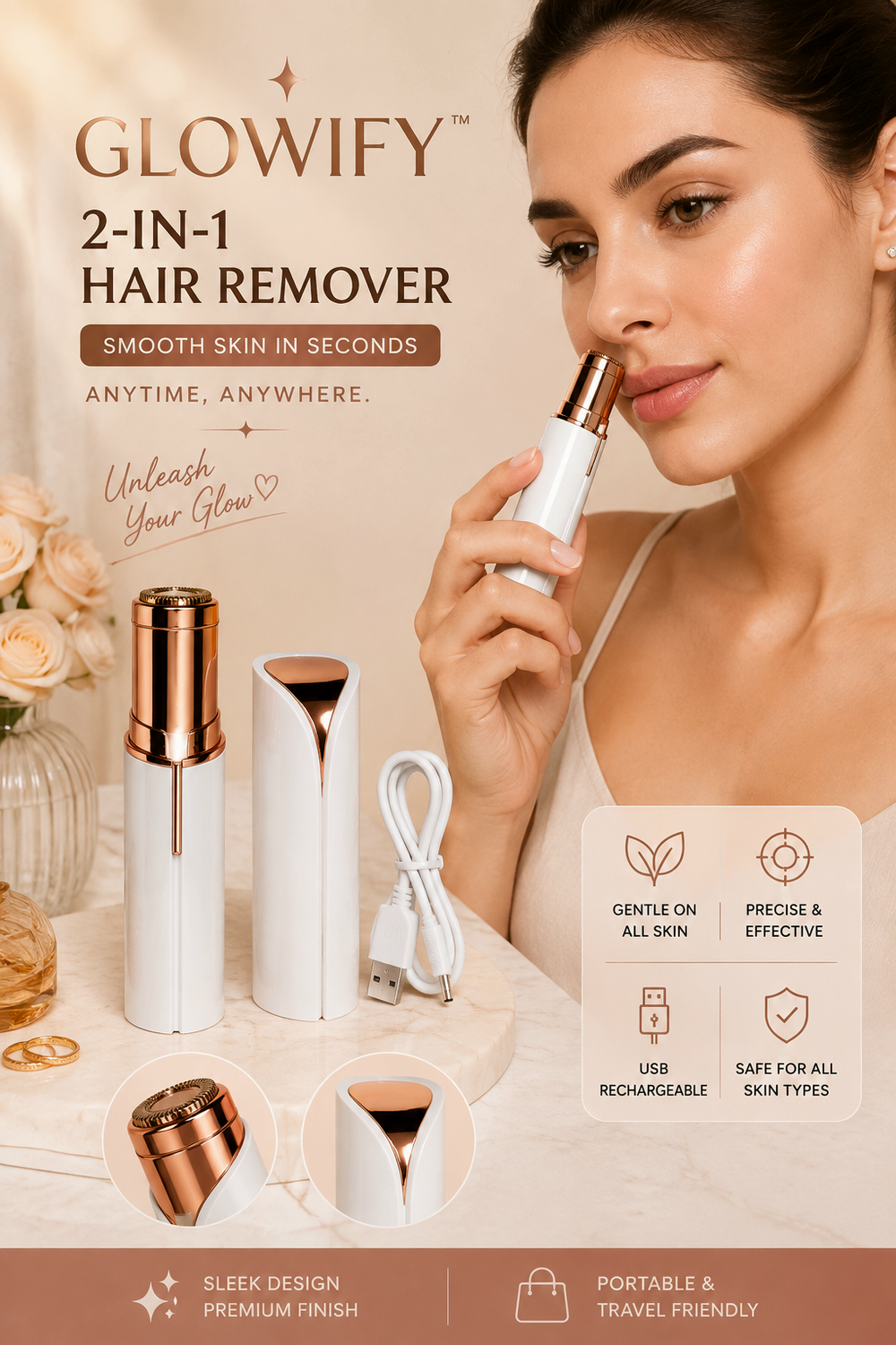 Glowify™ Mini Facial Hair Remover