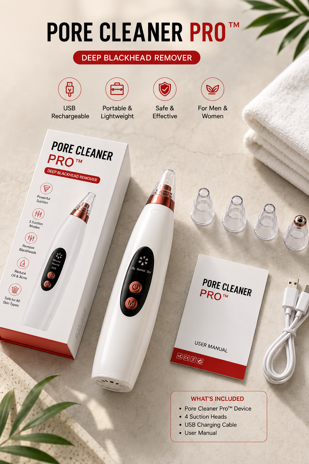 Glowify™ Blackhead Remover Vacuum | Deep Pore Cleaner